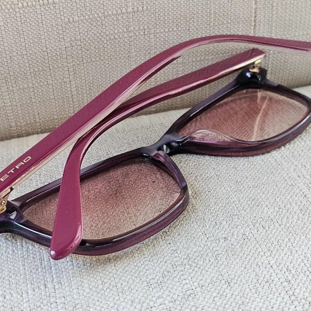 ETRO Women Sunglasses Eye Wear Shades ET2603 Red Tone Frame Authentic - Picture 2 of 11